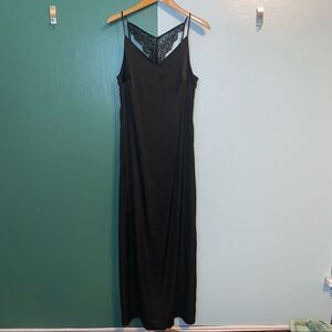 ModCloth Black Slip Dress Size Large